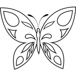 Dibujo para colorear: Mariposa (Animales) #15696 - Dibujos para Colorear e Imprimir Gratis