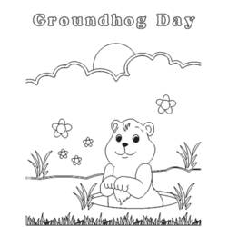 Dibujo para colorear: Marmota (Animales) #10926 - Dibujos para Colorear e Imprimir Gratis
