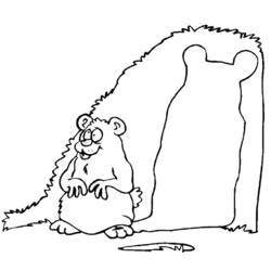 Dibujo para colorear: Marmota (Animales) #10942 - Dibujos para Colorear e Imprimir Gratis
