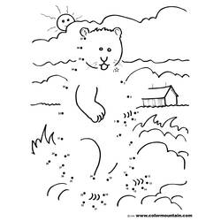 Dibujo para colorear: Marmota (Animales) #10965 - Dibujos para Colorear e Imprimir Gratis