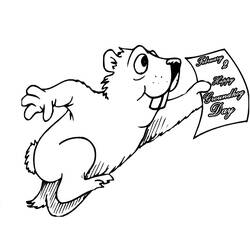 Dibujo para colorear: Marmota (Animales) #10972 - Dibujos para Colorear e Imprimir Gratis