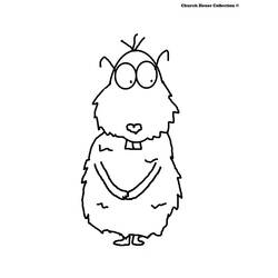 Dibujo para colorear: Marmota (Animales) #10982 - Dibujos para Colorear e Imprimir Gratis