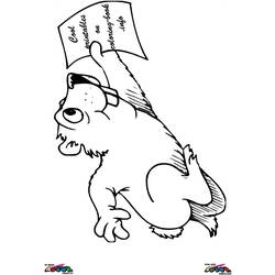 Dibujo para colorear: Marmota (Animales) #11001 - Dibujos para Colorear e Imprimir Gratis