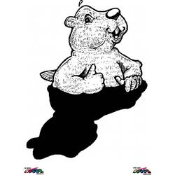Dibujo para colorear: Marmota (Animales) #11063 - Dibujos para Colorear e Imprimir Gratis