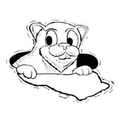 Dibujo para colorear: Marmota (Animales) #11074 - Dibujos para Colorear e Imprimir Gratis