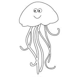 Dibujo para colorear: Medusa (Animales) #20413 - Dibujos para Colorear e Imprimir Gratis