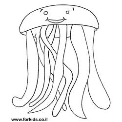 Dibujo para colorear: Medusa (Animales) #20430 - Dibujos para Colorear e Imprimir Gratis