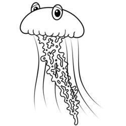Dibujo para colorear: Medusa (Animales) #20449 - Dibujos para Colorear e Imprimir Gratis