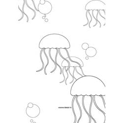 Dibujo para colorear: Medusa (Animales) #20481 - Dibujos para Colorear e Imprimir Gratis