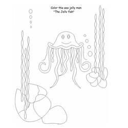 Dibujo para colorear: Medusa (Animales) #20490 - Dibujos para Colorear e Imprimir Gratis