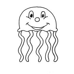 Dibujo para colorear: Medusa (Animales) #20538 - Dibujos para Colorear e Imprimir Gratis