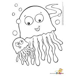 Dibujo para colorear: Medusa (Animales) #20544 - Dibujos para Colorear e Imprimir Gratis