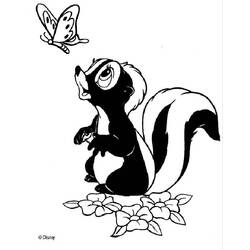 Dibujo para colorear: Mofeta (Animales) #11212 - Dibujos para Colorear e Imprimir Gratis