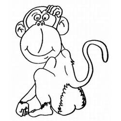 Dibujo para colorear: Mono (Animales) #14251 - Dibujos para Colorear e Imprimir Gratis