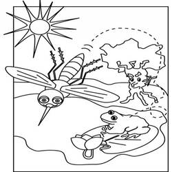 Dibujo para colorear: Mosquito (Animales) #11330 - Dibujos para Colorear e Imprimir Gratis