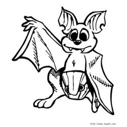 Dibujo para colorear: Muerciélago (Animales) #1994 - Dibujos para Colorear e Imprimir Gratis