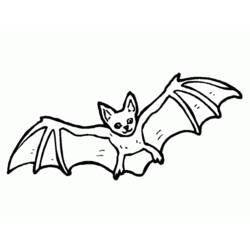 Dibujo para colorear: Muerciélago (Animales) #2008 - Dibujos para Colorear e Imprimir Gratis