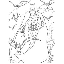 Dibujo para colorear: Muerciélago (Animales) #2035 - Dibujos para Colorear e Imprimir Gratis