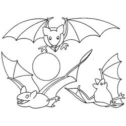 Dibujo para colorear: Muerciélago (Animales) #2055 - Dibujos para Colorear e Imprimir Gratis