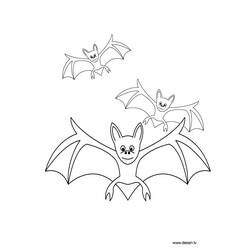 Dibujo para colorear: Muerciélago (Animales) #2062 - Dibujos para Colorear e Imprimir Gratis
