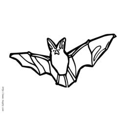 Dibujo para colorear: Muerciélago (Animales) #2068 - Dibujos para Colorear e Imprimir Gratis