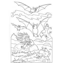 Dibujo para colorear: Muerciélago (Animales) #2077 - Dibujos para Colorear e Imprimir Gratis