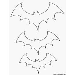 Dibujo para colorear: Muerciélago (Animales) #2138 - Dibujos para Colorear e Imprimir Gratis