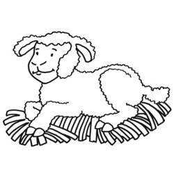 Dibujo para colorear: Oveja (Animales) #11405 - Dibujos para Colorear e Imprimir Gratis