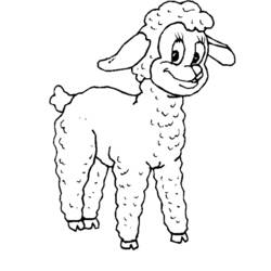 Dibujo para colorear: Oveja (Animales) #11450 - Dibujos para Colorear e Imprimir Gratis