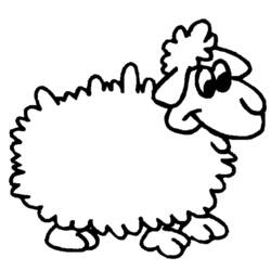 Dibujo para colorear: Oveja (Animales) #11459 - Dibujos para Colorear e Imprimir Gratis