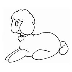 Dibujo para colorear: Oveja (Animales) #11557 - Dibujos para Colorear e Imprimir Gratis