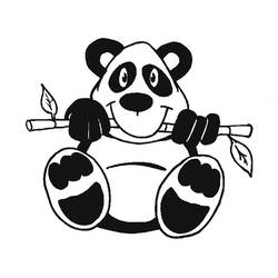 Dibujo para colorear: Panda (Animales) #12440 - Dibujos para Colorear e Imprimir Gratis