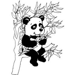 Dibujo para colorear: Panda (Animales) #12448 - Dibujos para Colorear e Imprimir Gratis
