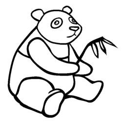Dibujo para colorear: Panda (Animales) #12467 - Dibujos para Colorear e Imprimir Gratis