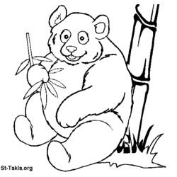 Dibujo para colorear: Panda (Animales) #12475 - Dibujos para Colorear e Imprimir Gratis