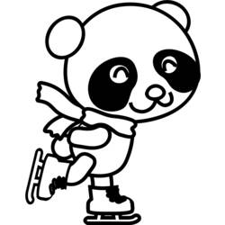 Dibujo para colorear: Panda (Animales) #12493 - Dibujos para Colorear e Imprimir Gratis
