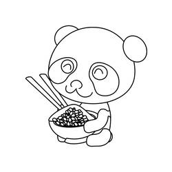 Dibujo para colorear: Panda (Animales) #12494 - Dibujos para Colorear e Imprimir Gratis