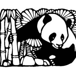 Dibujo para colorear: Panda (Animales) #12497 - Dibujos para Colorear e Imprimir Gratis
