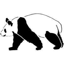 Dibujo para colorear: Panda (Animales) #12500 - Dibujos para Colorear e Imprimir Gratis