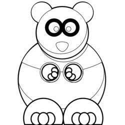 Dibujo para colorear: Panda (Animales) #12526 - Dibujos para Colorear e Imprimir Gratis