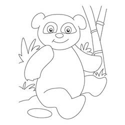 Dibujo para colorear: Panda (Animales) #12536 - Dibujos para Colorear e Imprimir Gratis