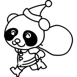 Dibujo para colorear: Panda (Animales) #12544 - Dibujos para Colorear e Imprimir Gratis