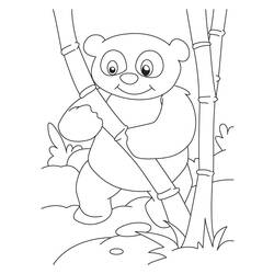 Dibujo para colorear: Panda (Animales) #12550 - Dibujos para Colorear e Imprimir Gratis