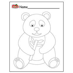 Dibujo para colorear: Panda (Animales) #12580 - Dibujos para Colorear e Imprimir Gratis