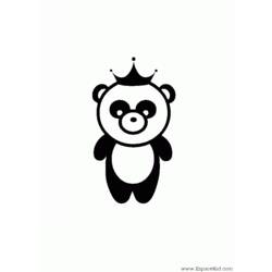 Dibujo para colorear: Panda (Animales) #12581 - Dibujos para Colorear e Imprimir Gratis