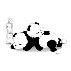 Dibujo para colorear: Panda (Animales) #12612 - Dibujos para Colorear e Imprimir Gratis