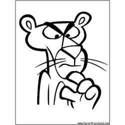 Dibujo para colorear: Pantera (Animales) #15615 - Dibujos para Colorear e Imprimir Gratis