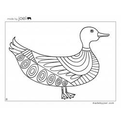 Dibujo para colorear: Pato (Animales) #1468 - Dibujos para Colorear e Imprimir Gratis