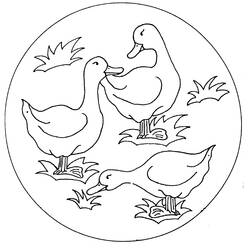 Dibujo para colorear: Pato (Animales) #1469 - Dibujos para Colorear e Imprimir Gratis
