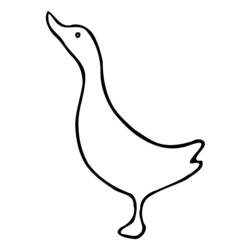 Dibujo para colorear: Pato (Animales) #1514 - Dibujos para Colorear e Imprimir Gratis